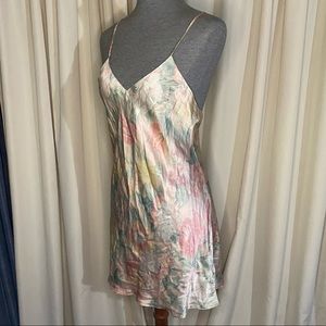 Vintage Victoria’s Secret silk night gown cottage core floral small white label